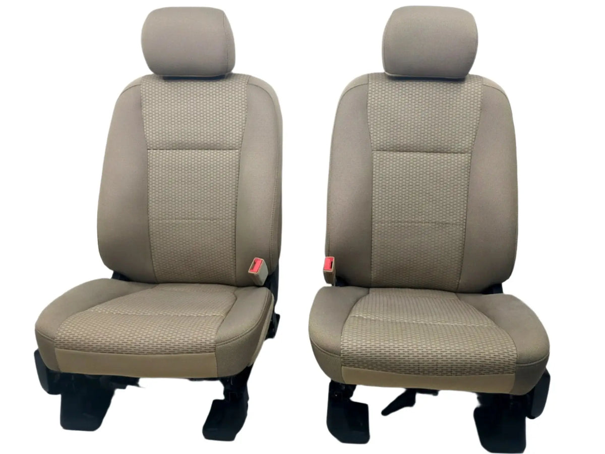 2015-2023 Ford F150 Seats F250 F350 Cloth Powered Camel Tan #1491