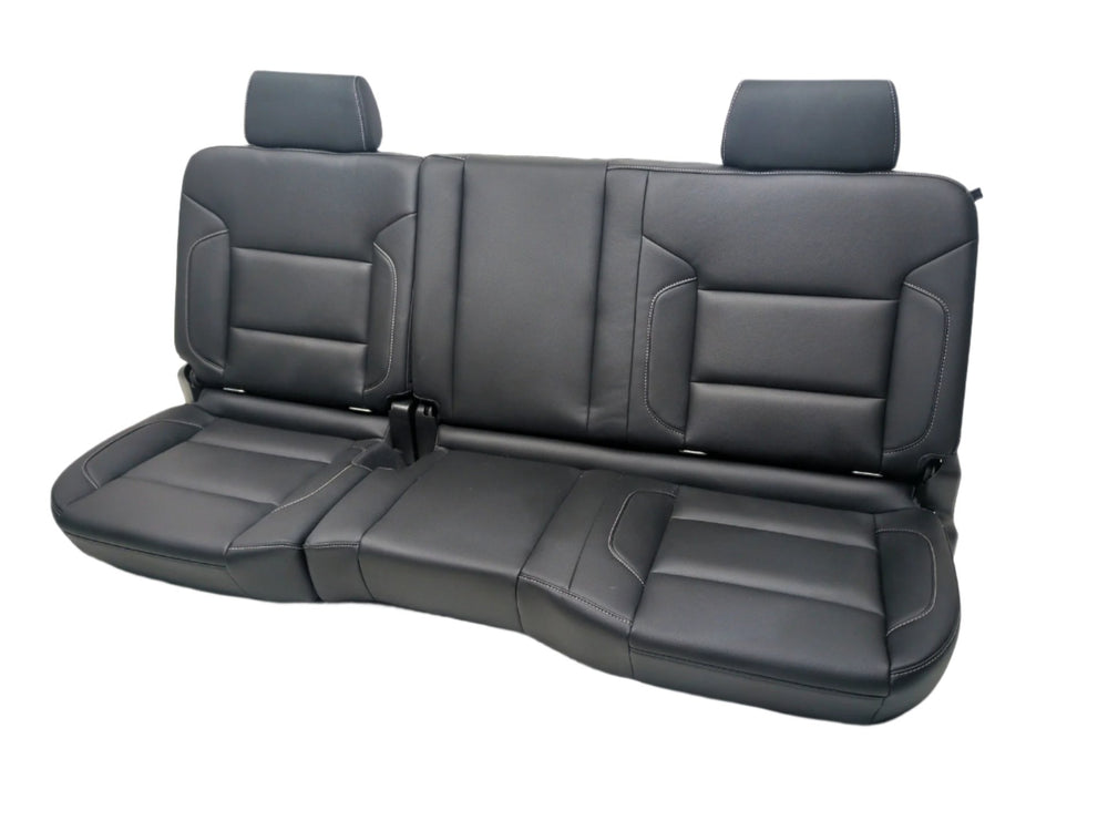 2014 - 2018 Silverado Sierra Rear Seats, Extended Cab, Black Leather #1488 | Picture # 1 | OEM Seats