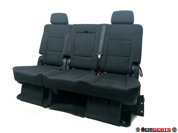 2015 - 2020 Chevy Suburban Yukon XL 2nd Row Bench Seat, Black Cloth #1485