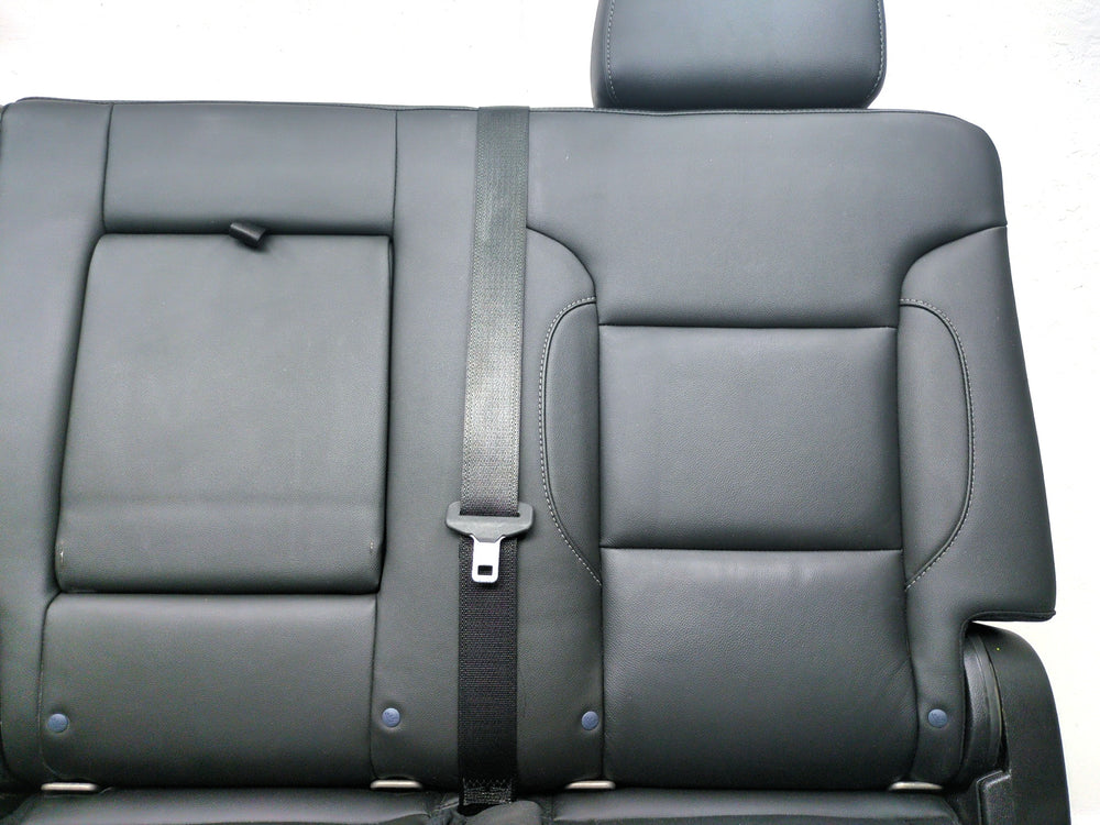 2015 - 2020 Chevy Suburban Yukon XL 2nd Row Bench Seat, Black Leather #1487 | Picture # 5 | OEM Seats