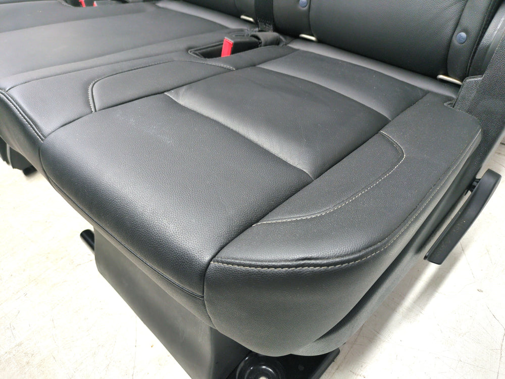2015 - 2020 Chevy Suburban Yukon XL 2nd Row Bench Seat, Black Leather #1487 | Picture # 9 | OEM Seats