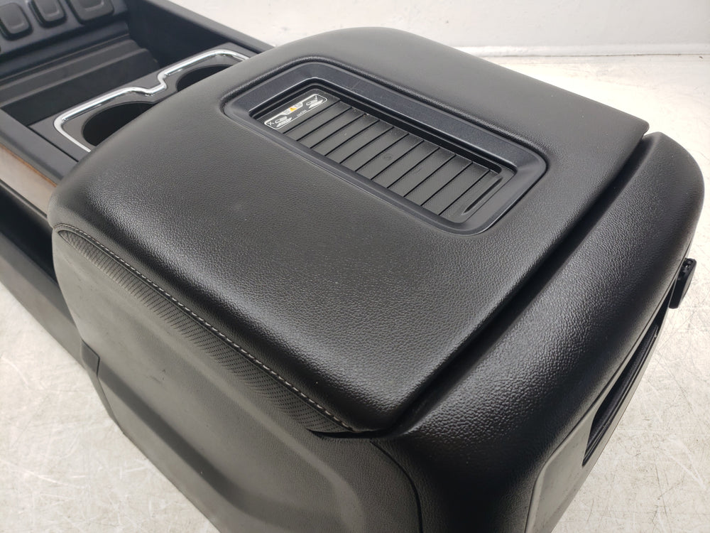 2014 - 2018 Silverado High Country Center Console, Black w/ Wireless Charging #1483 | Picture # 3 | OEM Seats