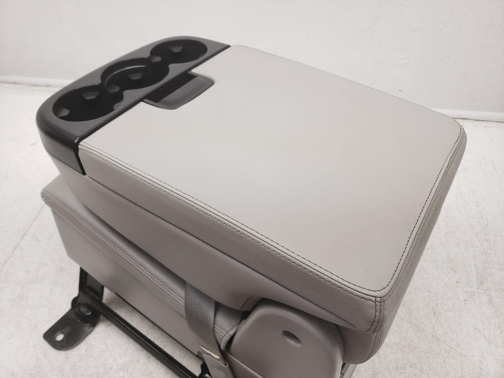 2007 - 2013 Sierra Silverado Jump Seat Console, Gray Leather, w/ Storage #1464 | Picture # 5 | OEM Seats