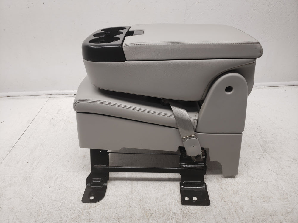 2007 - 2013 Sierra Silverado Jump Seat Console, Gray Leather, w/ Storage #1464 | Picture # 6 | OEM Seats