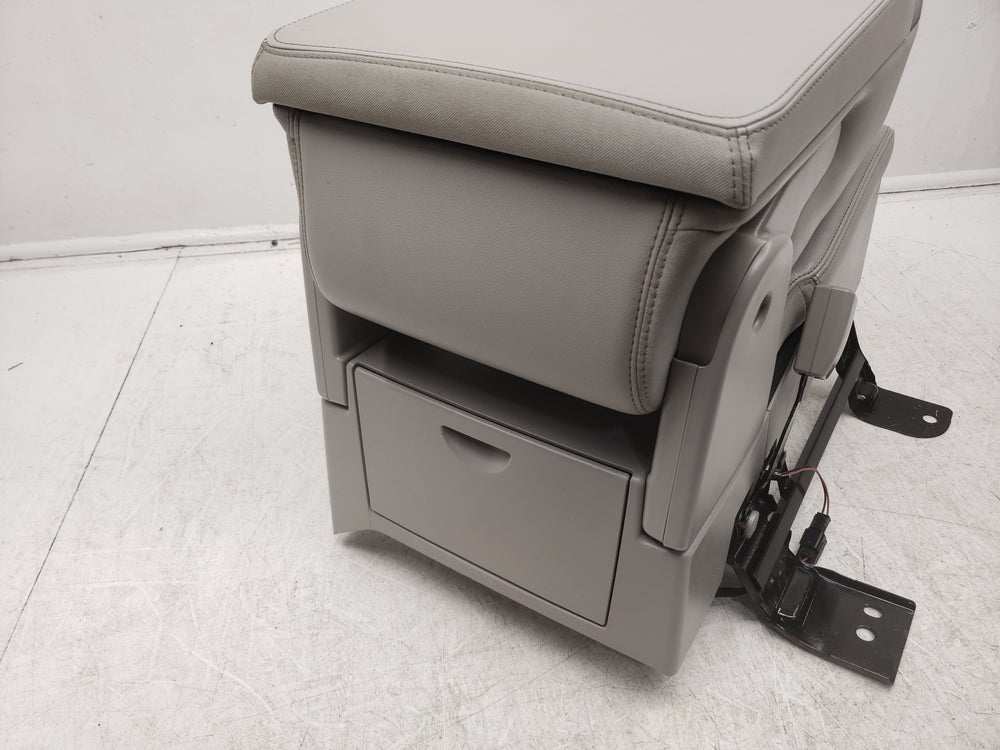 2007 - 2013 Sierra Silverado Jump Seat Console, Gray Leather, w/ Storage #1464 | Picture # 8 | OEM Seats