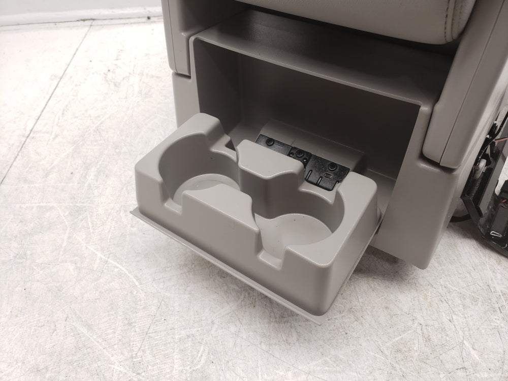 2007 - 2013 Sierra Silverado Jump Seat Console, Gray Leather, w/ Storage #1464 | Picture # 9 | OEM Seats