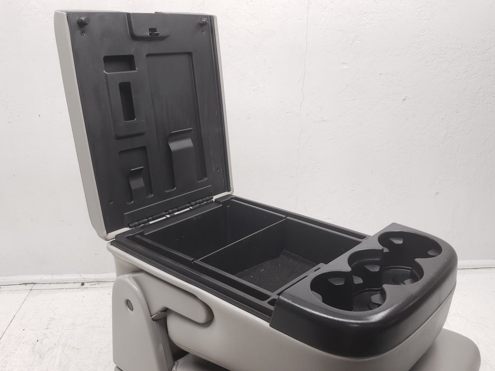 2007 - 2013 Sierra Silverado Jump Seat Console, Gray Leather, w/ Storage #1464 | Picture # 10 | OEM Seats