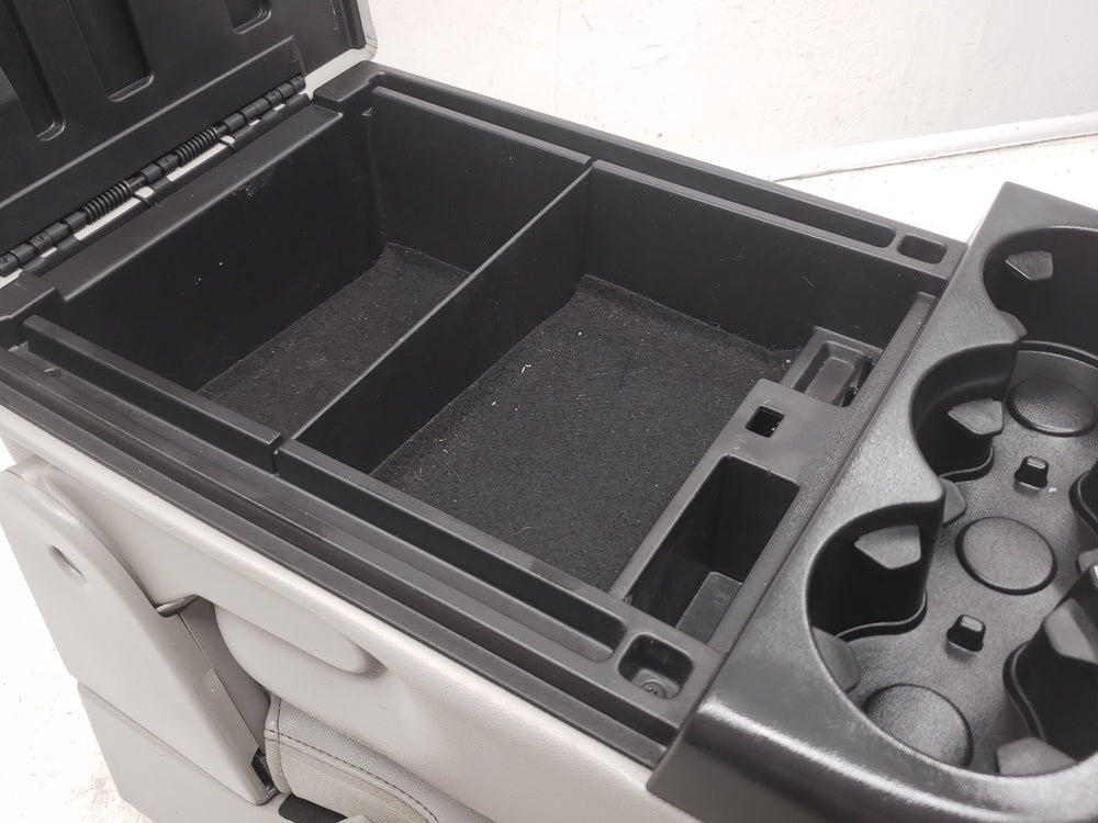 2007 - 2013 Sierra Silverado Jump Seat Console, Gray Leather, w/ Storage #1464 | Picture # 11 | OEM Seats