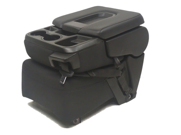 2019 - 2024 Chevy Silverado Jump Seat, Black Cloth, w/ Upper Storage.