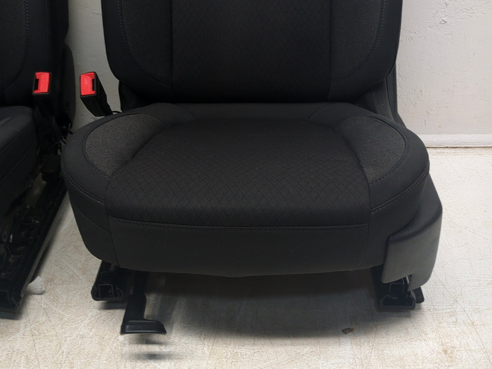 2019 - 2024 GMC Sierra Chevy Silverado Front Seats, Black Cloth, Manual #1837 | Picture # 7 | OEM Seats