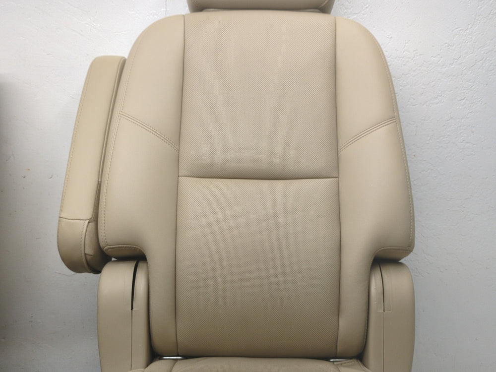 2007 - 2014 Chevy Suburban Yukon XL Rear Bucket Seats, Tan Leather, #1826 | Picture # 5 | OEM Seats