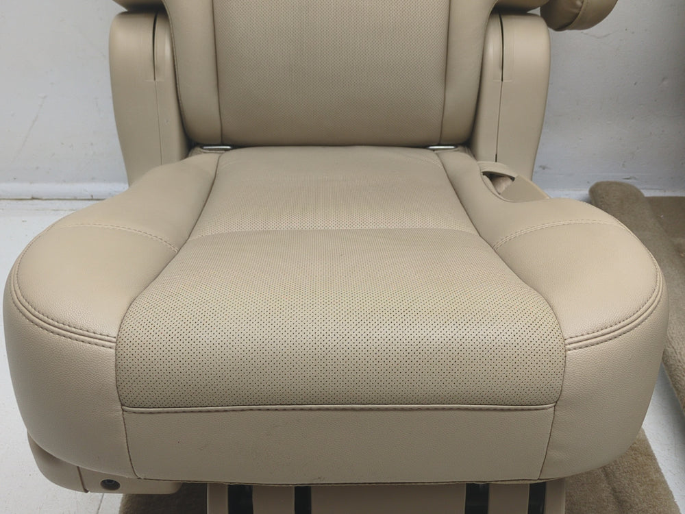 2007 - 2014 Chevy Suburban Yukon XL Rear Bucket Seats, Tan Leather, #1826 | Picture # 6 | OEM Seats