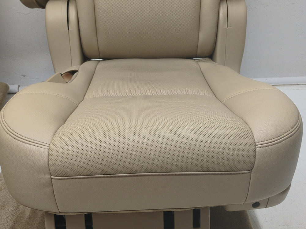 2007 - 2014 Chevy Suburban Yukon XL Rear Bucket Seats, Tan Leather, #1826 | Picture # 7 | OEM Seats