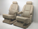 2007 - 2014 Chevy Suburban Yukon XL Rear Bucket Seats, Tan Leather, #1826 | Picture # 21 | OEM Seats