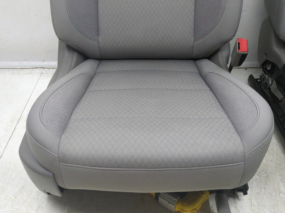2019 - 2024 GMC Sierra Chevy Silverado Front Seats, Gideon Cloth, Powered #1815 | Picture # 7 | OEM Seats