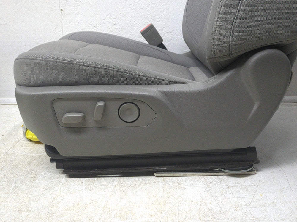 2019 - 2024 GMC Sierra Chevy Silverado Front Seats, Gideon Cloth, Powered #1815 | Picture # 12 | OEM Seats