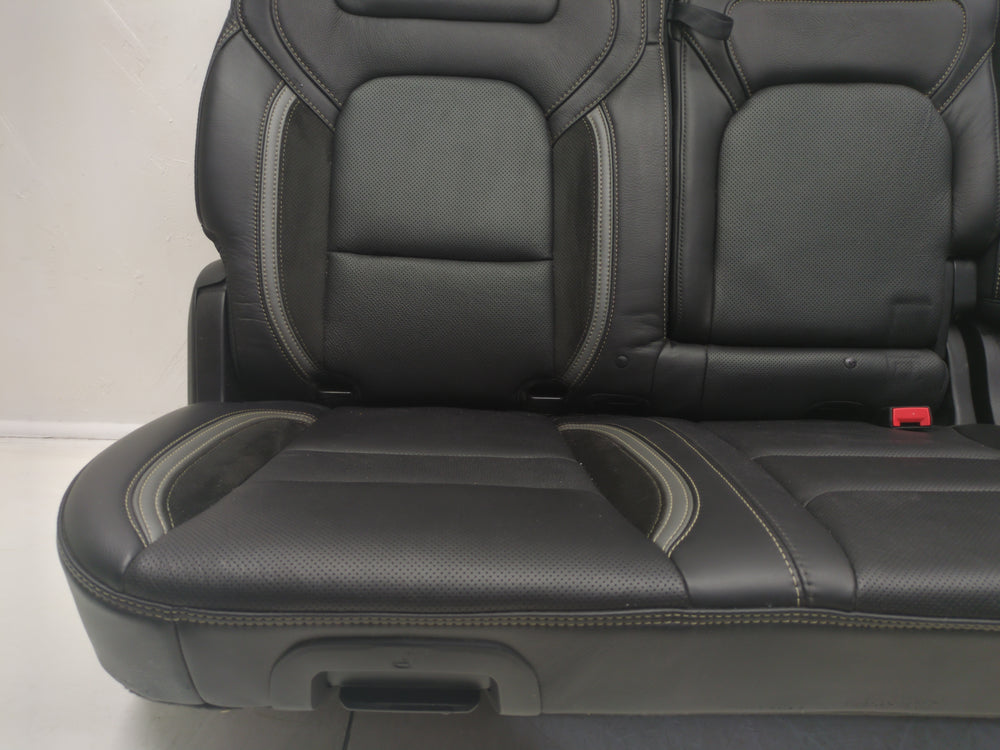 2019 - 2024 Dodge Ram TRX Rear Seats, Black & Gray, Leather Suede, 1500 DT #1767 | Picture # 8 | OEM Seats