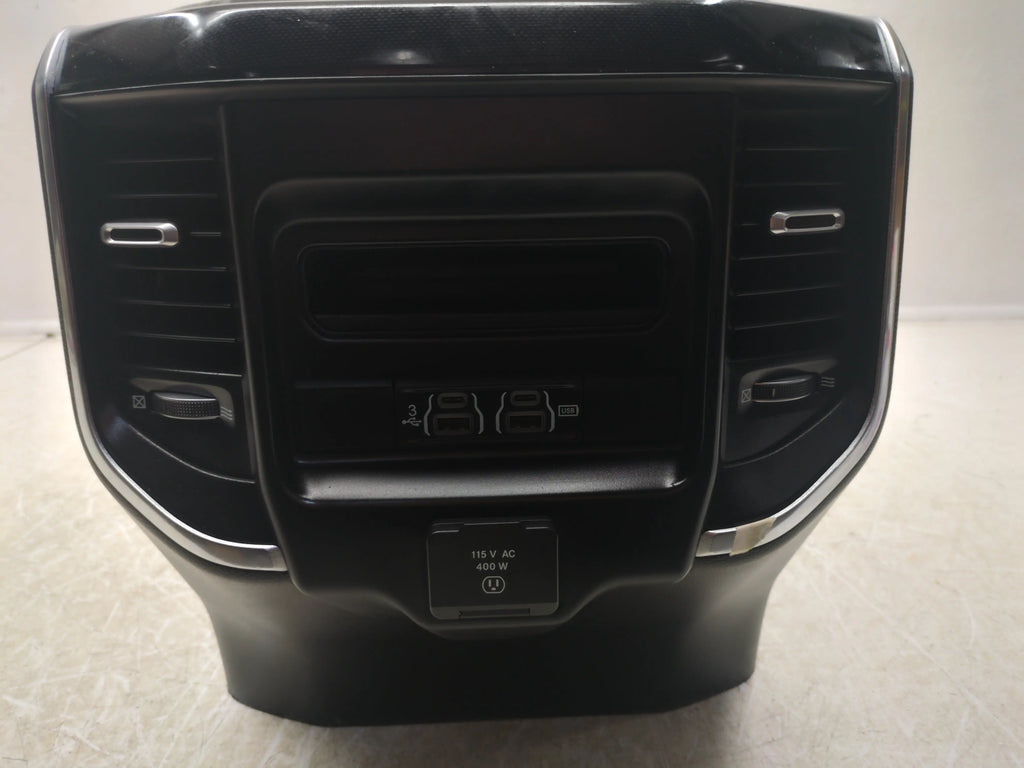 OEM 2019-2023 Dodge Ram 1500 Front Center Console W/ Lid – Black Plastic