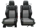 2008 - 2010 Dodge Challenger Seats, Front & Rear, Black & Gray Leather #1778 | Picture # 30 | OEM Seats