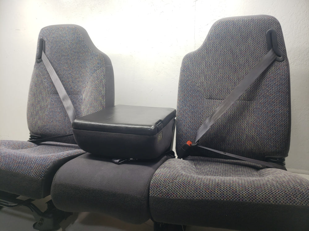 1994 - 2001 Dodge Ram Front Seats, Quad Cab w/ Seatbelts, Gray Cloth #1053 | Picture # 4 | OEM Seats