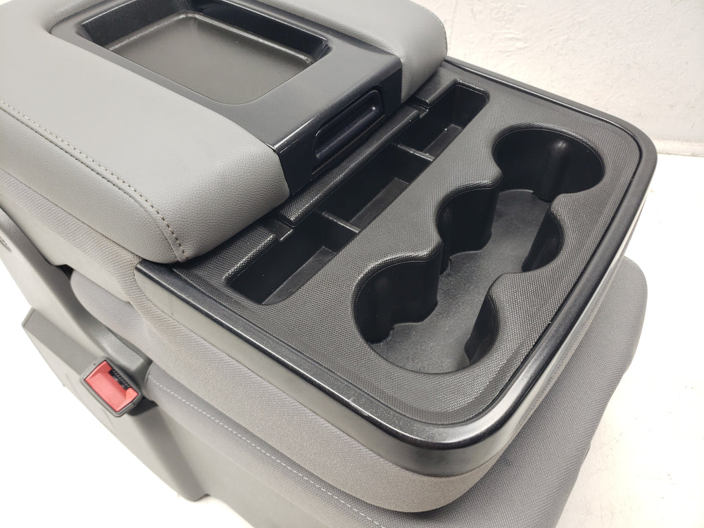 2014 - 2018 Chevy Silverado GMC Sierra Jump Seat, Gray Cloth w/ Storage #1061 | Picture # 9 | OEM Seats