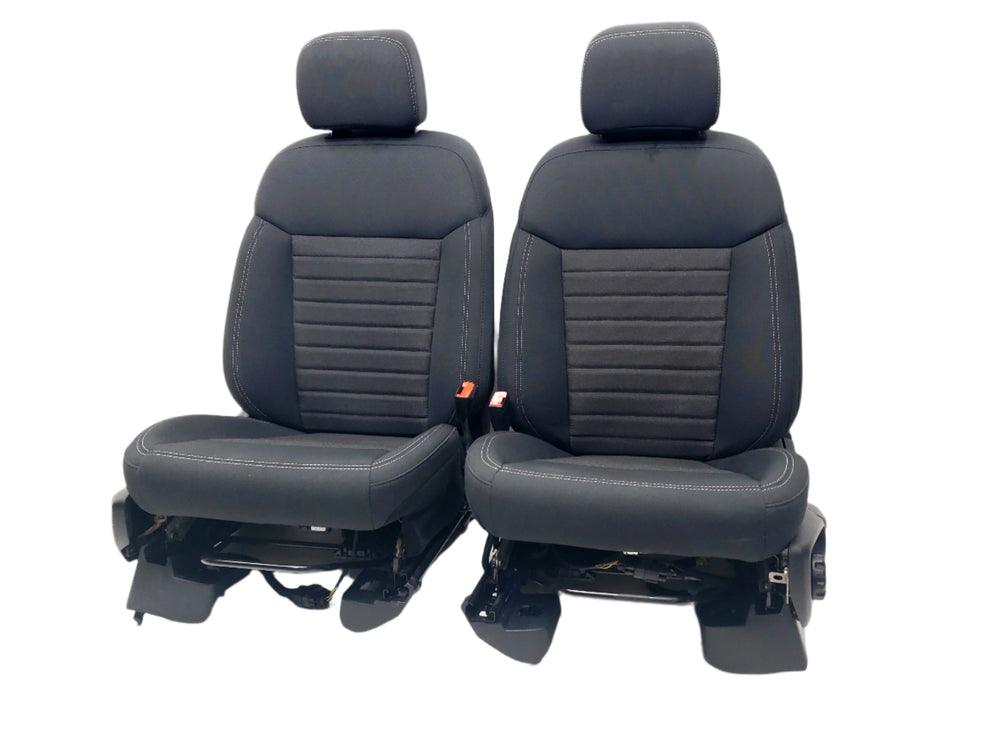 2019 - 2025 Ford Ranger Front Seats, Super Crew, Black Cloth XLT #1062 | Picture # 1 | OEM Seats