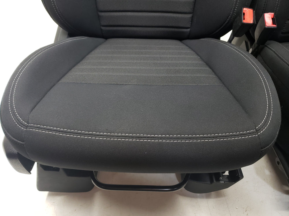 2019 - 2025 Ford Ranger Front Seats, Super Crew, Black Cloth XLT #1062 | Picture # 3 | OEM Seats