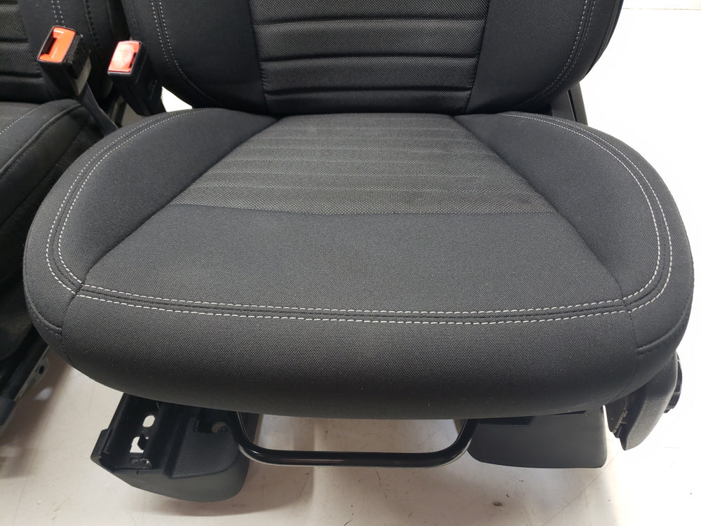 2019 - 2025 Ford Ranger Front Seats, Super Crew, Black Cloth XLT #1062 | Picture # 4 | OEM Seats