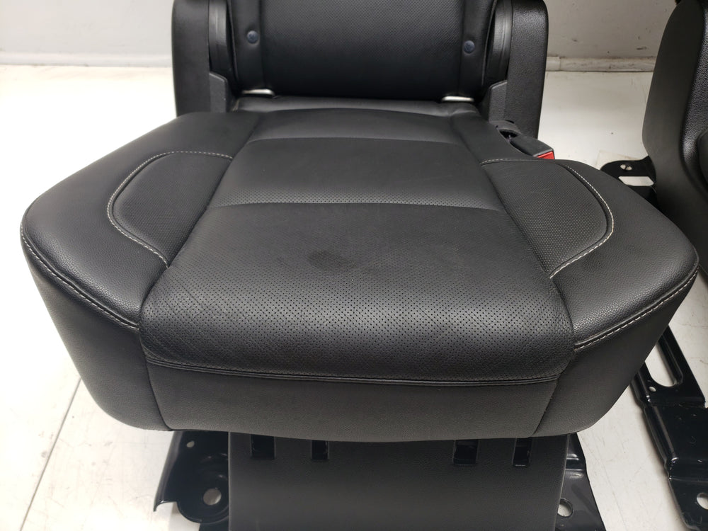 2015 - 2020 Chevy Tahoe GMC Yukon Second Row Bucket Seats, Black Leather #1063 | Picture # 4 | OEM Seats