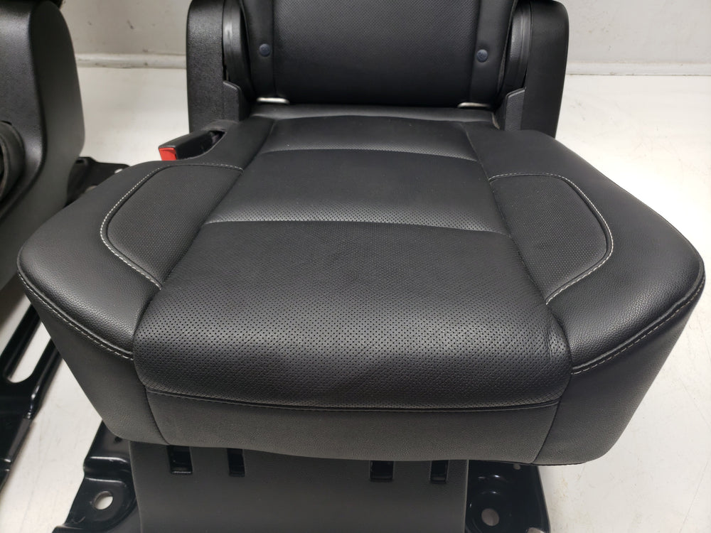 2015 - 2020 Chevy Tahoe GMC Yukon Second Row Bucket Seats, Black Leather #1063 | Picture # 5 | OEM Seats