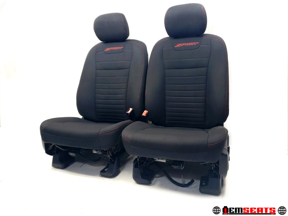 2015 - 2023 Ford F150 Seats, Black Cloth Sport Edition, Power #1079 | Picture # 1 | OEM Seats