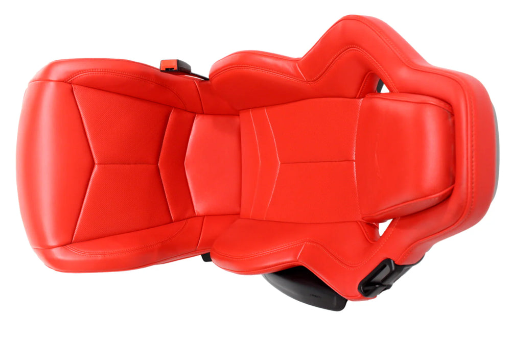 C8 Corvette Seats GT1, 2020-2025 Chevy Red Leather, Powered Heated #901 | Picture # 8 | OEM Seats