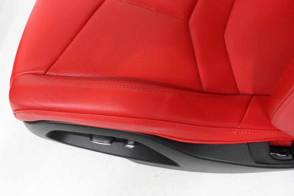 C8 Corvette Seats GT1, 2020-2025 Chevy Red Leather, Powered Heated #901 | Picture # 18 | OEM Seats