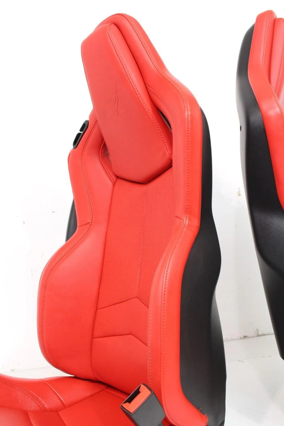 C8 Corvette Seats GT1, 2020-2025 Chevy Red Leather, Powered Heated #901 | Picture # 20 | OEM Seats