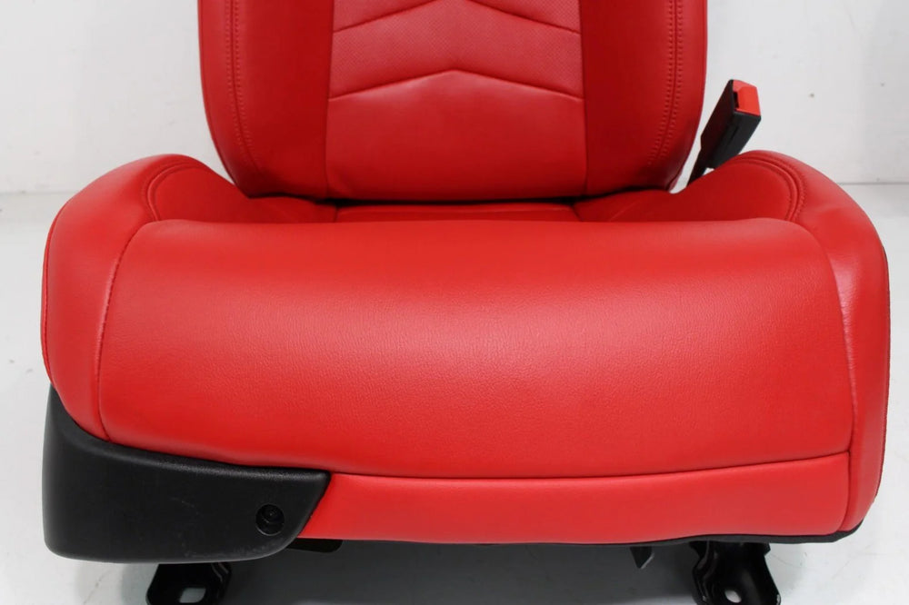 C8 Corvette Seats GT1, 2020-2025 Chevy Red Leather, Powered Heated #901 | Picture # 5 | OEM Seats