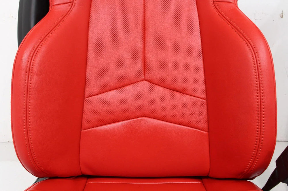 C8 Corvette Seats GT1, 2020-2025 Chevy Red Leather, Powered Heated #901 | Picture # 19 | OEM Seats