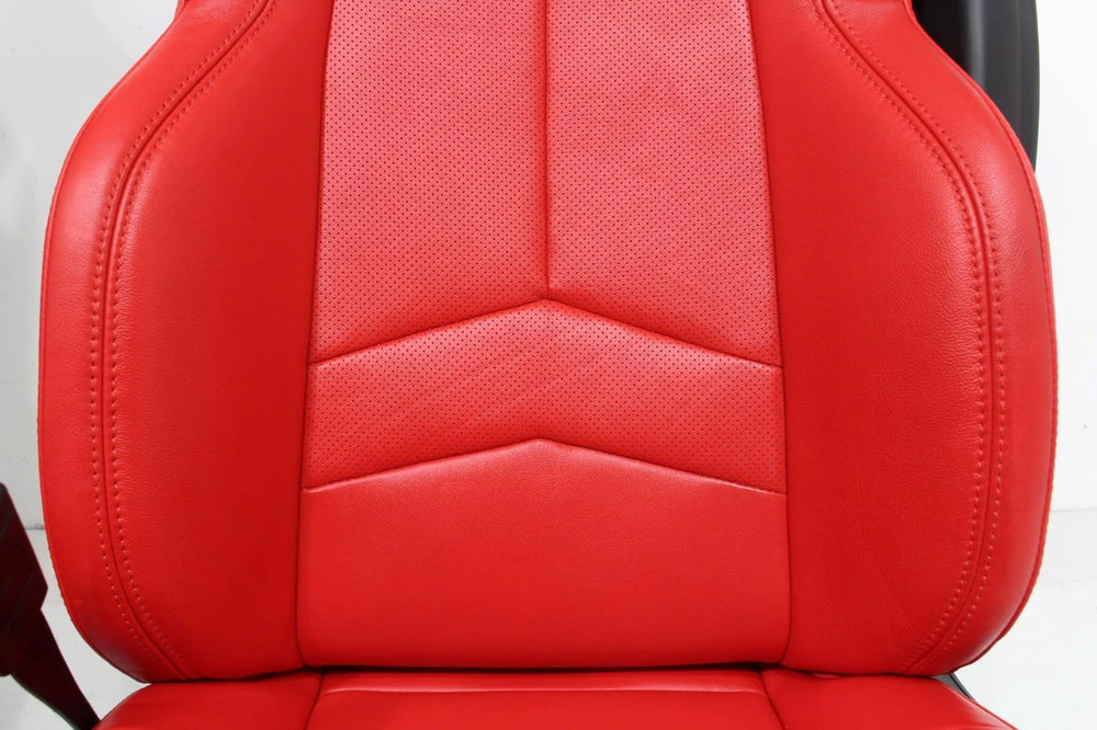 C8 Corvette Seats GT1, 2020-2025 Chevy Red Leather, Powered Heated #901 | Picture # 13 | OEM Seats