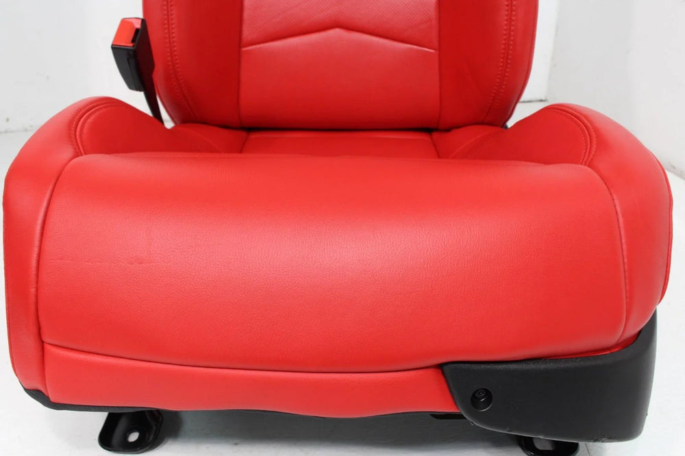 C8 Corvette Seats GT1, 2020-2025 Chevy Red Leather, Powered Heated #901 | Picture # 4 | OEM Seats