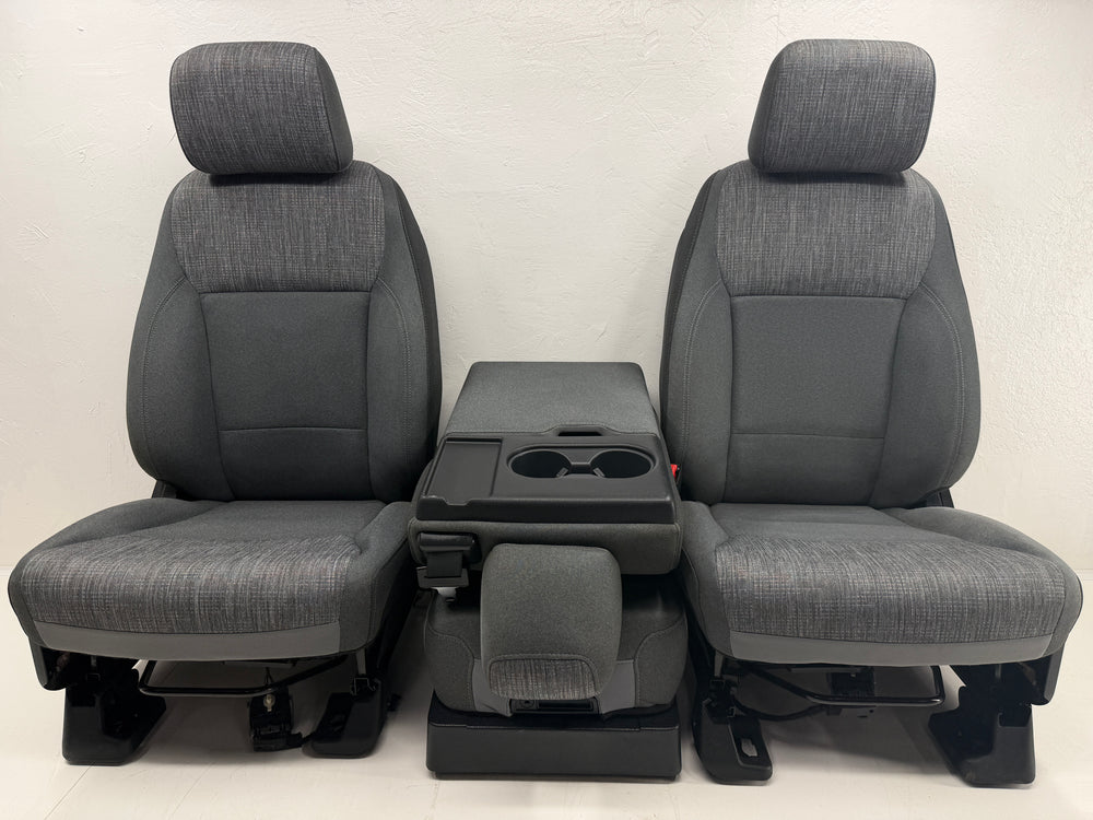 Ford F150 Seats 2015-2025, Super Duty F250 F350 Seats, Gray Cloth #3024 | Picture # 16 | OEM Seats