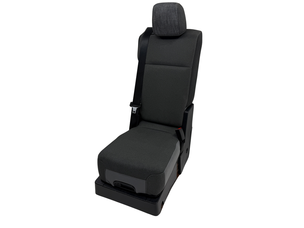 Ford F150 F250 Jump Seat 2015-2025, Medium Slate Gray Cloth #3025 | Picture # 1 | OEM Seats