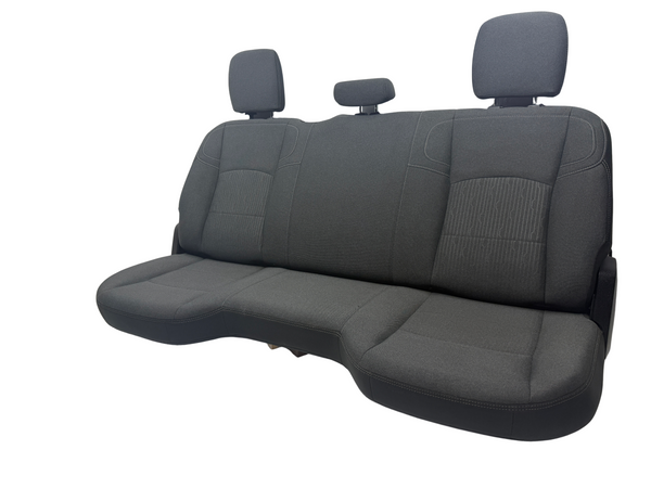 2019-2024 Ram Heavy Duty Seats, Rear, Gray Cloth, Crew Cab.