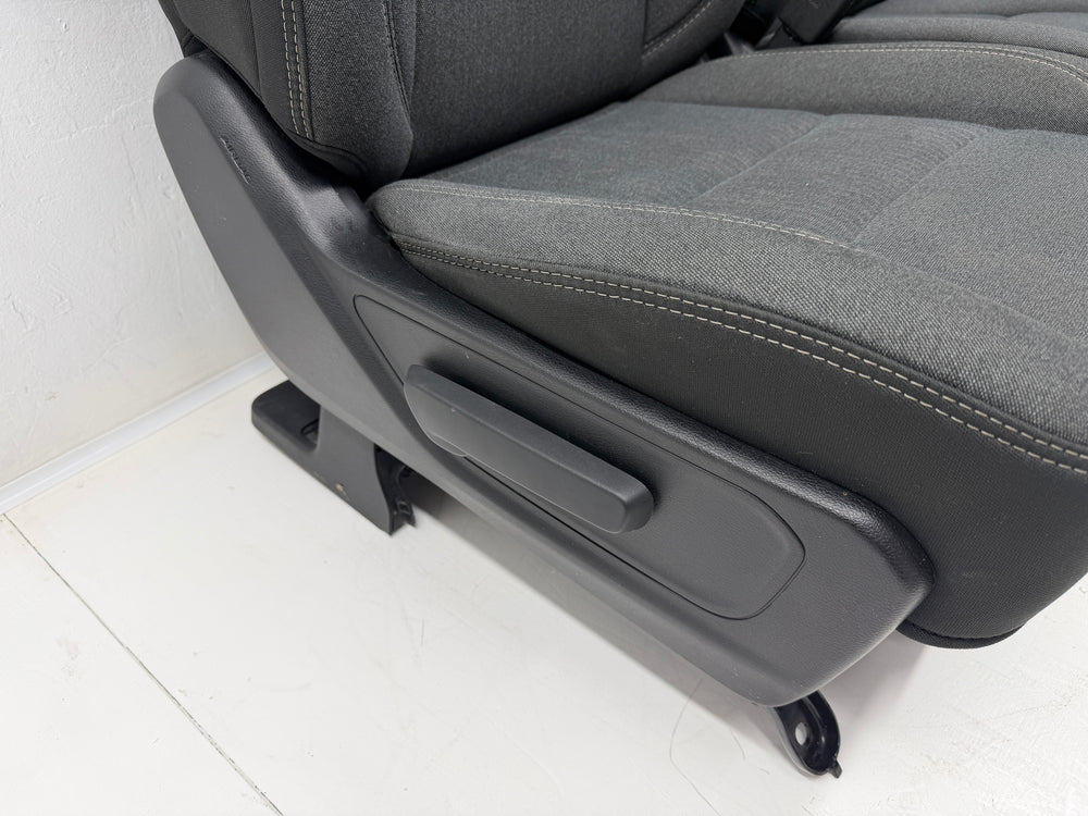 Ram 1500 Seats 2019 - 2025, DT Premium black Cloth, Powered Heated #3027 | Picture # 4 | OEM Seats