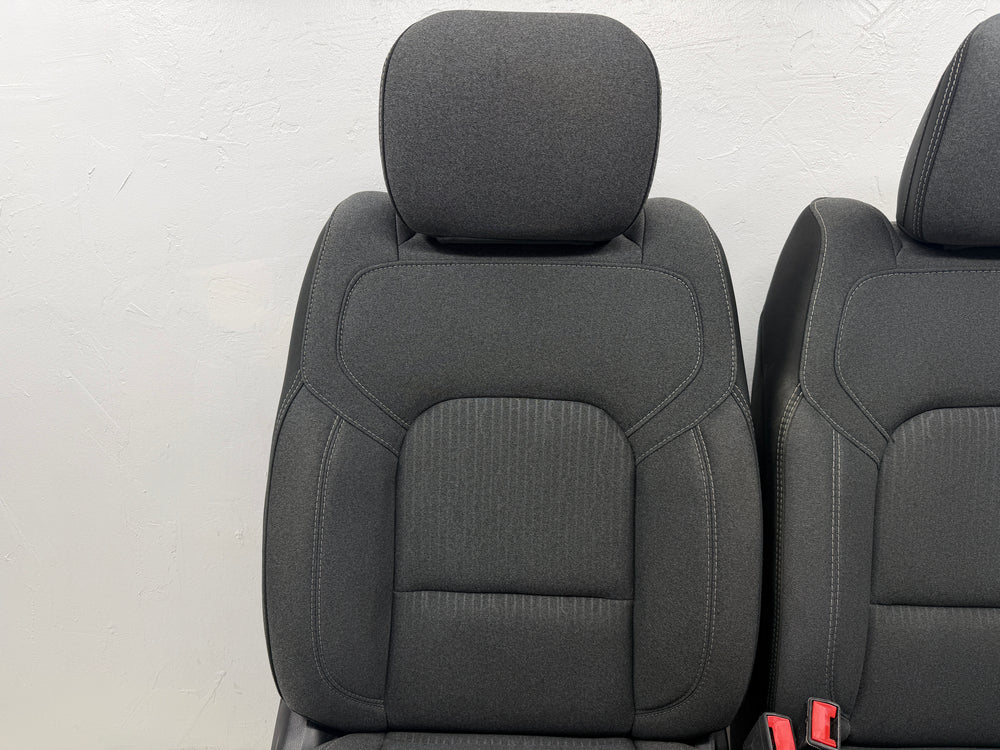 Ram 1500 Seats 2019 - 2025, DT Premium black Cloth, Powered Heated #3027 | Picture # 6 | OEM Seats