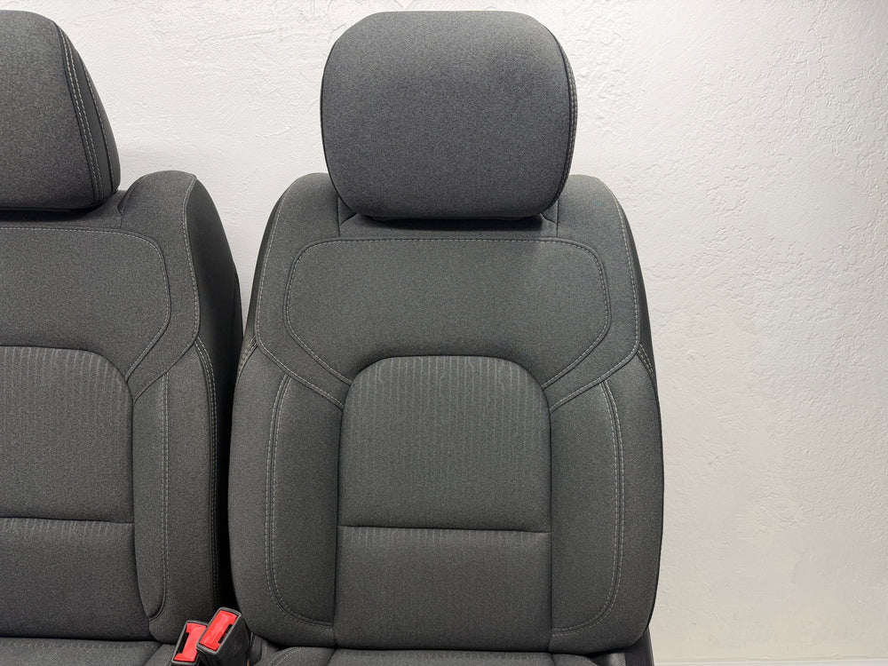 Ram 1500 Seats 2019 - 2025, DT Premium black Cloth, Powered Heated #3027 | Picture # 8 | OEM Seats