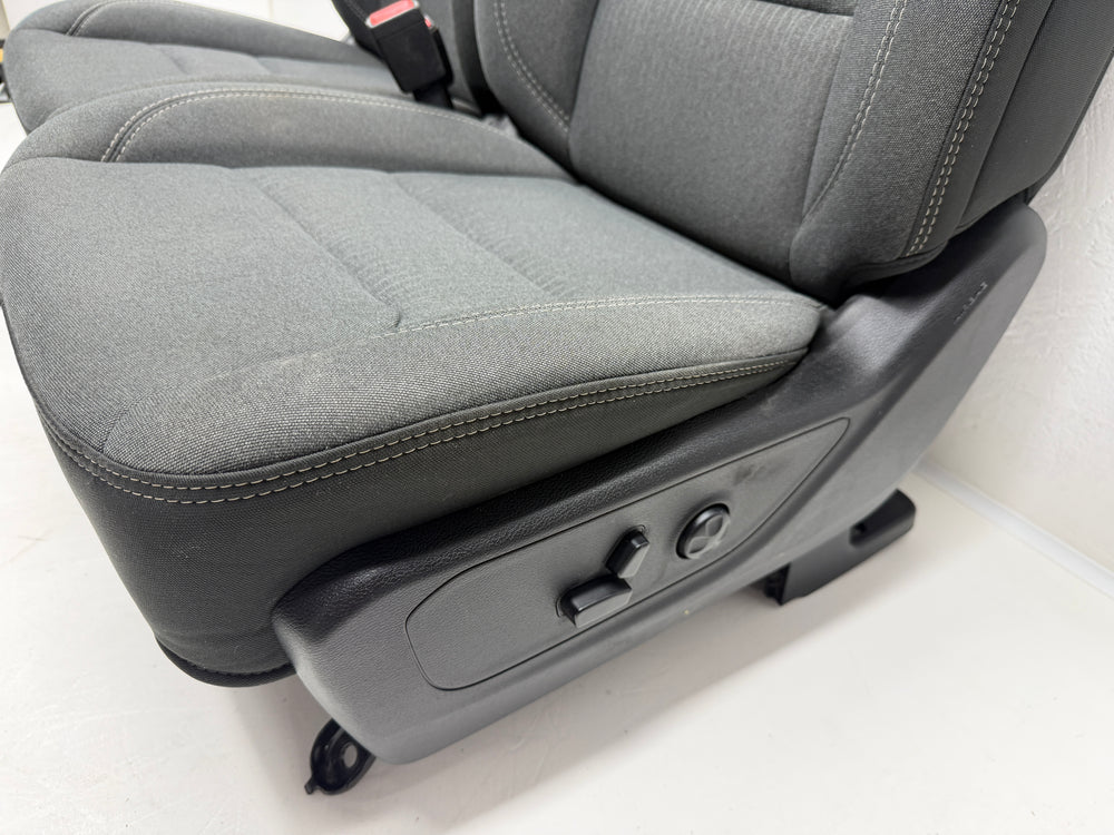 Ram 1500 Seats 2019 - 2025, DT Premium black Cloth, Powered Heated #3027 | Picture # 9 | OEM Seats