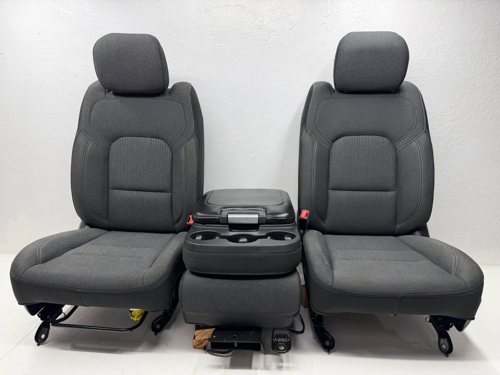 Ram 1500 Seats 2019 - 2025, DT Premium black Cloth, Powered Heated #3027 | Picture # 10 | OEM Seats