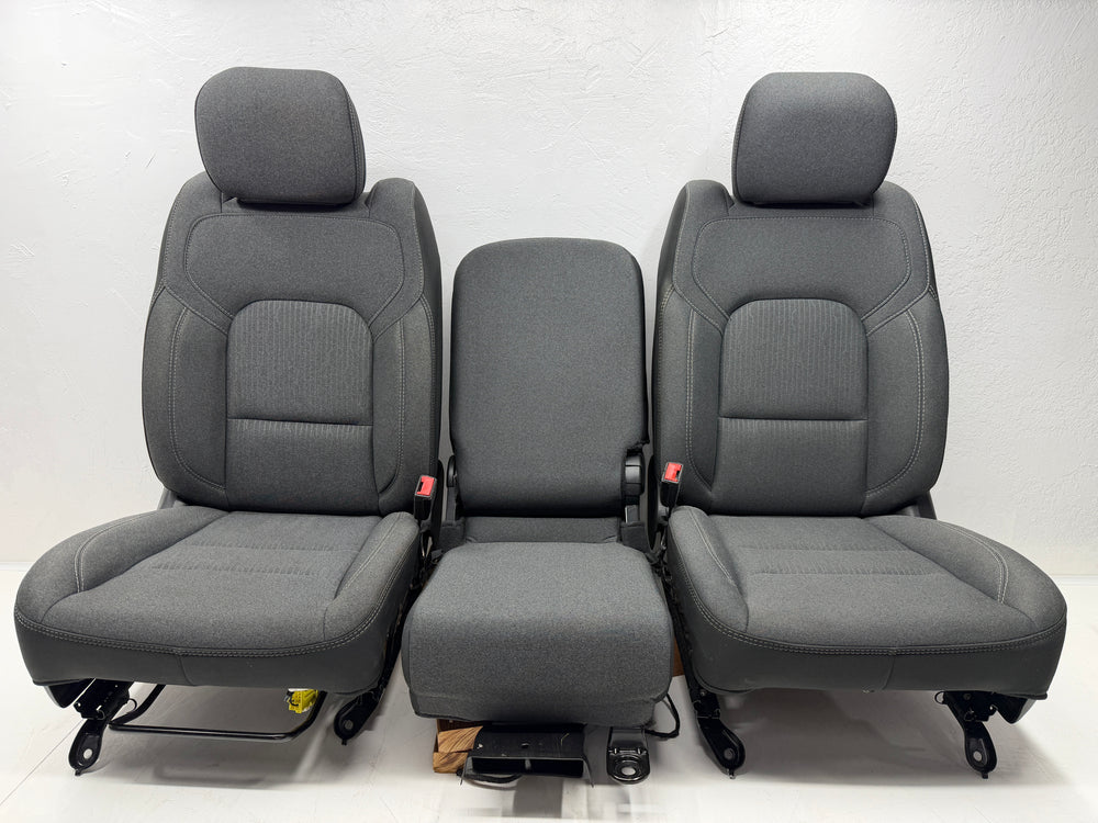 Ram 1500 Seats 2019 - 2025, DT Premium black Cloth, Powered Heated #3027 | Picture # 11 | OEM Seats