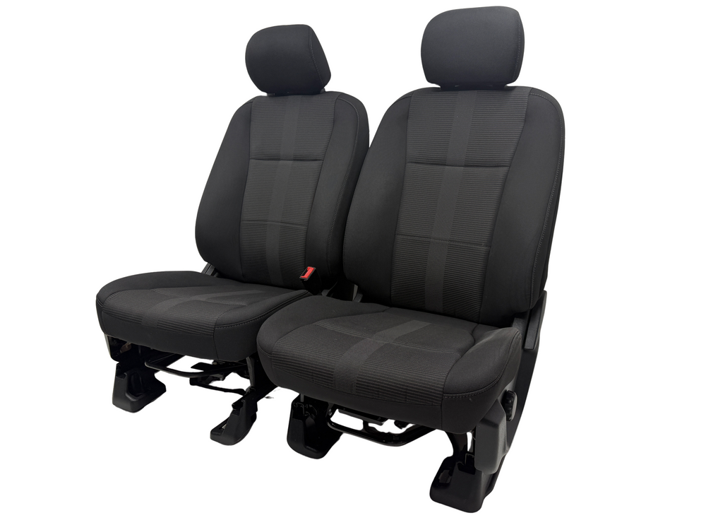 Ford Truck Seats F150 F250 F350, Manual 2015-2025 Black Cloth #3030 | Picture # 1 | OEM Seats