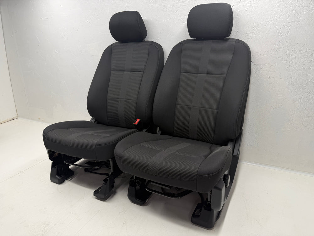 Ford Truck Seats F150 F250 F350, Manual 2015-2025 Black Cloth #3030 | Picture # 15 | OEM Seats