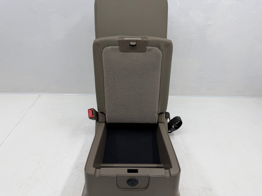 Chevy Silverado Jump Seat, 2014-2018 Tan Leather and Storage. #3032 | Picture # 13 | OEM Seats